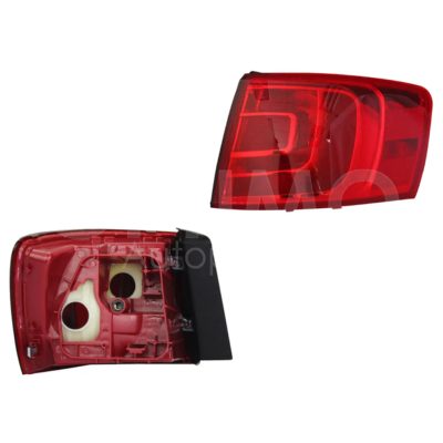 Right outer tail light without harness clara (Todo rojo)