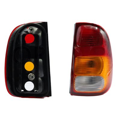 Right tail light without harness clara (Rojo / ambar / blanco)