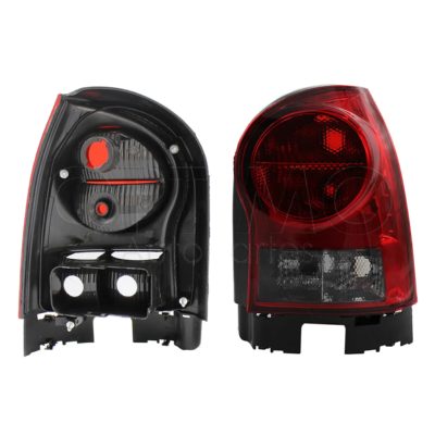 Calavera derecho sin arnes oscura (Rojo / blanco humo)