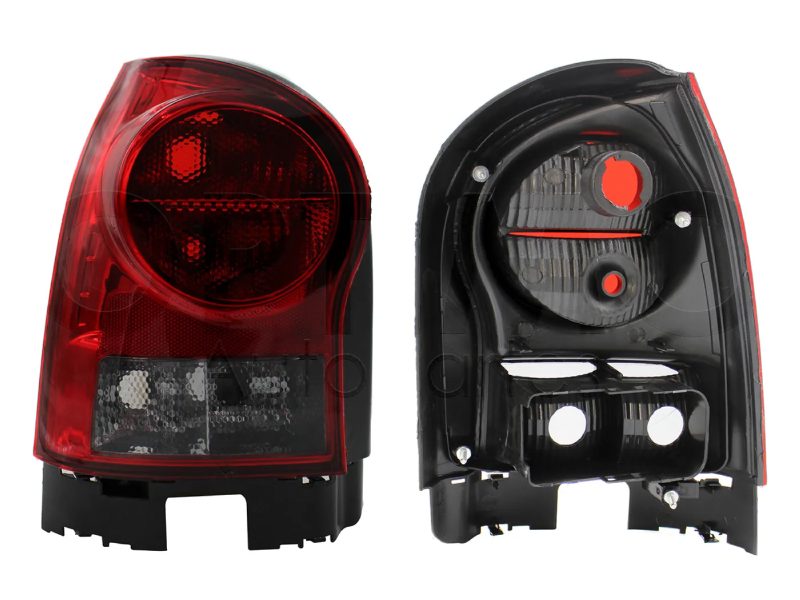 Left tail light without harness oscura (Rojo / blanco humo)