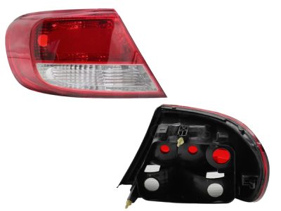 Left tail light without harness clara 5PTAS (Rojo / blanco)
