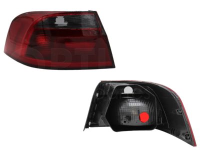Left outer tail light without harness oscura 4PTAS (Humo / rojo)