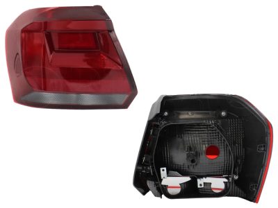 Left tail light without harness oscura 5PTAS (Rojo / blanco)
