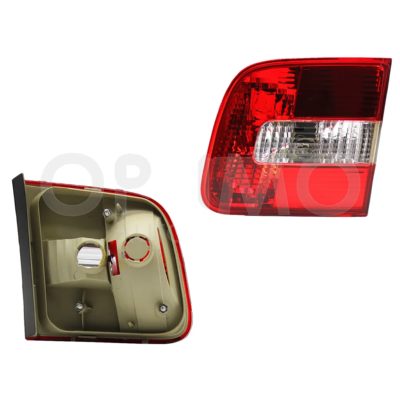 Calavera derecho interior sin arnes 4PTAS (Rojo / blanco / rojo)