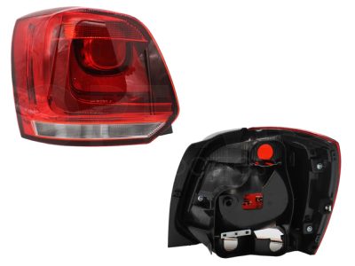 Left tail light without harness (Rojo / blanco)