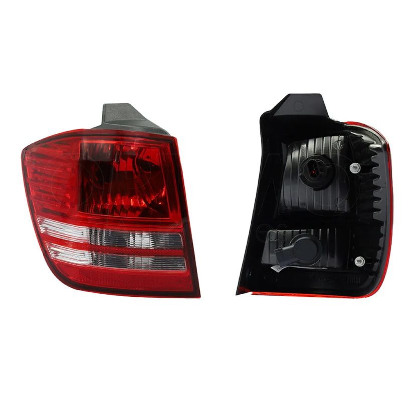 Calavera izquierda exterior con soquet (Rojo / blanco / blanco)