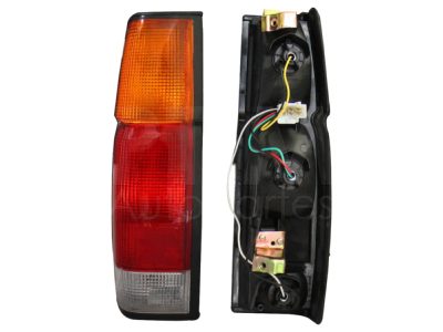 Left tail light with harness long (Ambar / rojo / blanco)
