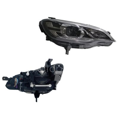 Faro derecho f / cromado con led con lupa