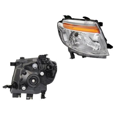 Faro derecho f / cromado sin motor con mica ambar