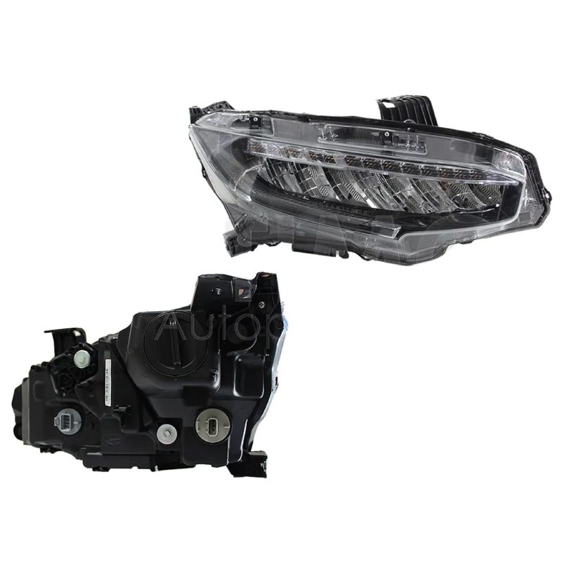 Faro derecho f / cromado con led 4PTAS