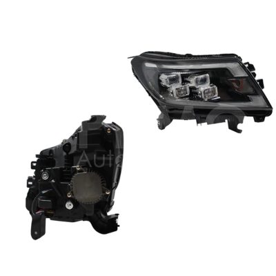 Faro derecho f / cromado con led con lupa (Platinum / PRO-4X)