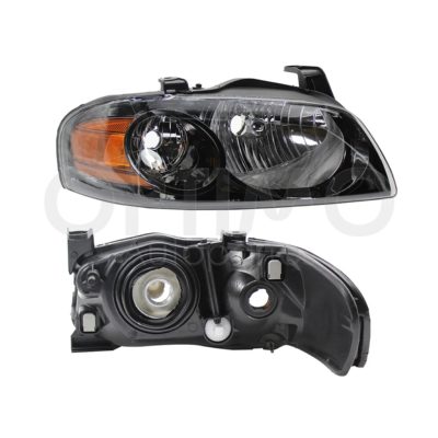 Faro derecho f / negro con mica ambar