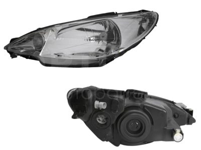 Faro izquierda f / cromado liso un as
