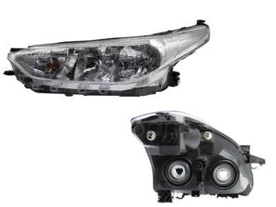 Faro izquierda fondo cromado 4PTAS