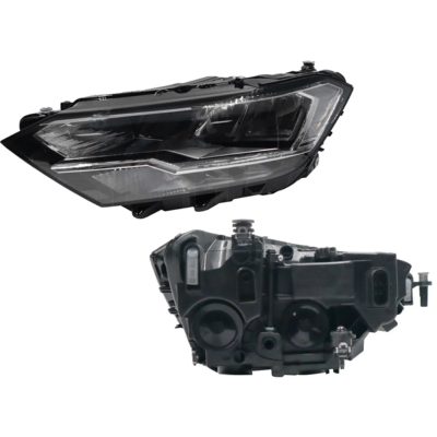 Faro izquierda f / negro con led con mica blanca (Version trendline-comfortline-r-line)