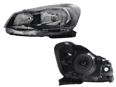 Left headlight f / black un as (Saveiro 2014-2016) (Sedan / hatchback)