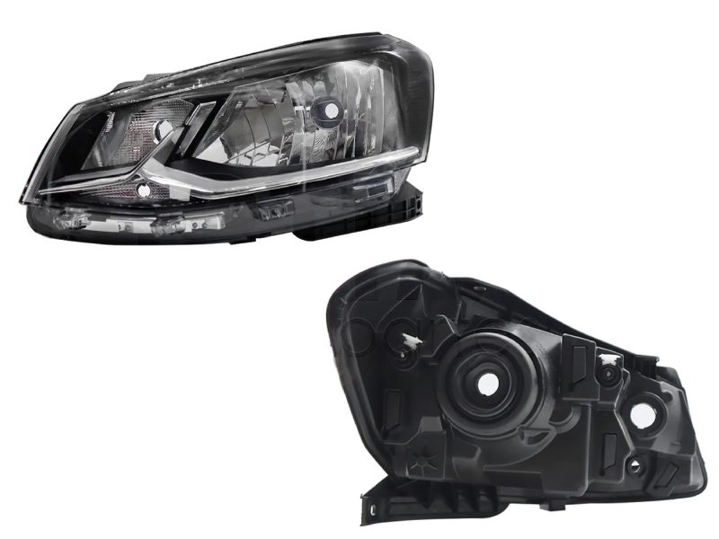 Faro izquierda f / negro filo cromo (Sedan / hatchback)