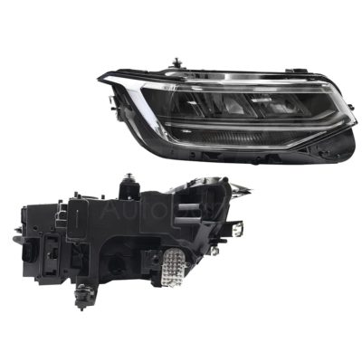 Faro derecho f / cromado con led con drl filo cromo (Version trendline-comfortline)