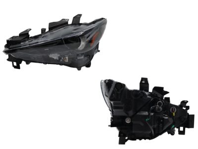 Left headlight f / black with LED with lupa with mica amber luces adaptativas