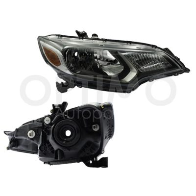 Faro derecho f / negro con mica ambar