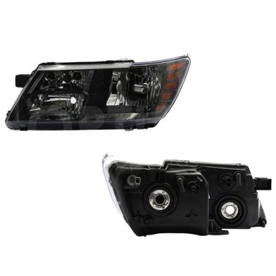 Faro izquierda f / negro con mica ambar