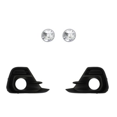 Kit faro aux sin cables con rejillas negras filo negro con focos (Nueva linea)