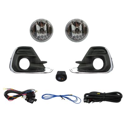 Kit faro aux without cables with rejillas negras filo cromo with bulbs (Nueva linea)