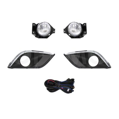 Kit faro aux with cables with rejillas negras filo cromo with bulbs