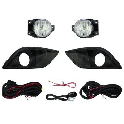 Kit faro aux con cables con rejillas negras filo negro con focos