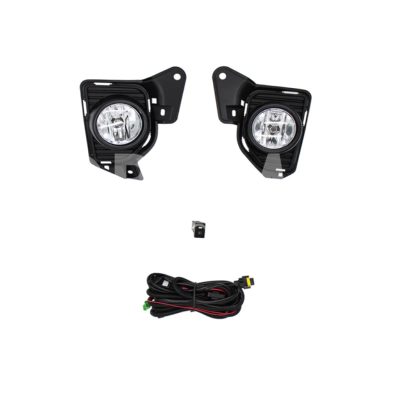 Kit faro aux con cables con rejillas negras con focos