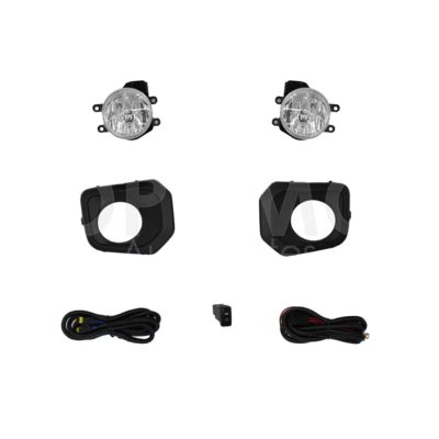 Kit faro aux con cables con rejillas negras con focos