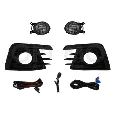 Kit faro aux con cables con rejillas arillo negro con focos (Sedan / hatchback)