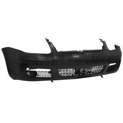 Front bumper cover with hole for faro aux with rejilla center with spoiler lower nacional