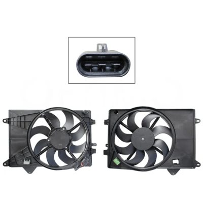 Complete radiator fan assembly with / s air with / shroud 3 pins with / resistor