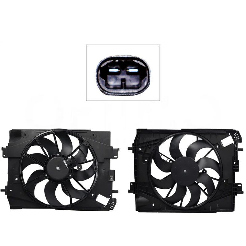 Motoventilador completo con / aire con / tolva 2 pines sin / resistencia (Clio 2015-2017 / sandero 2010-2020 / duster / oroch / captur)