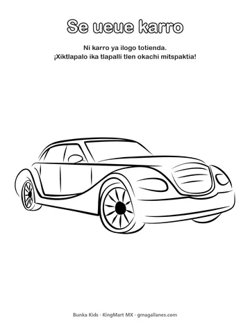 Amatl para imprimir: Se ueue karro